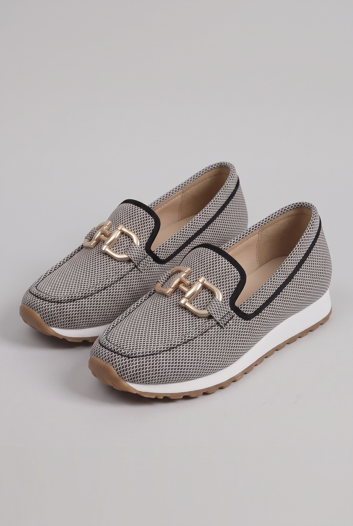 Lena | Mocassins Femininos Mesh Texturizado Slip-On