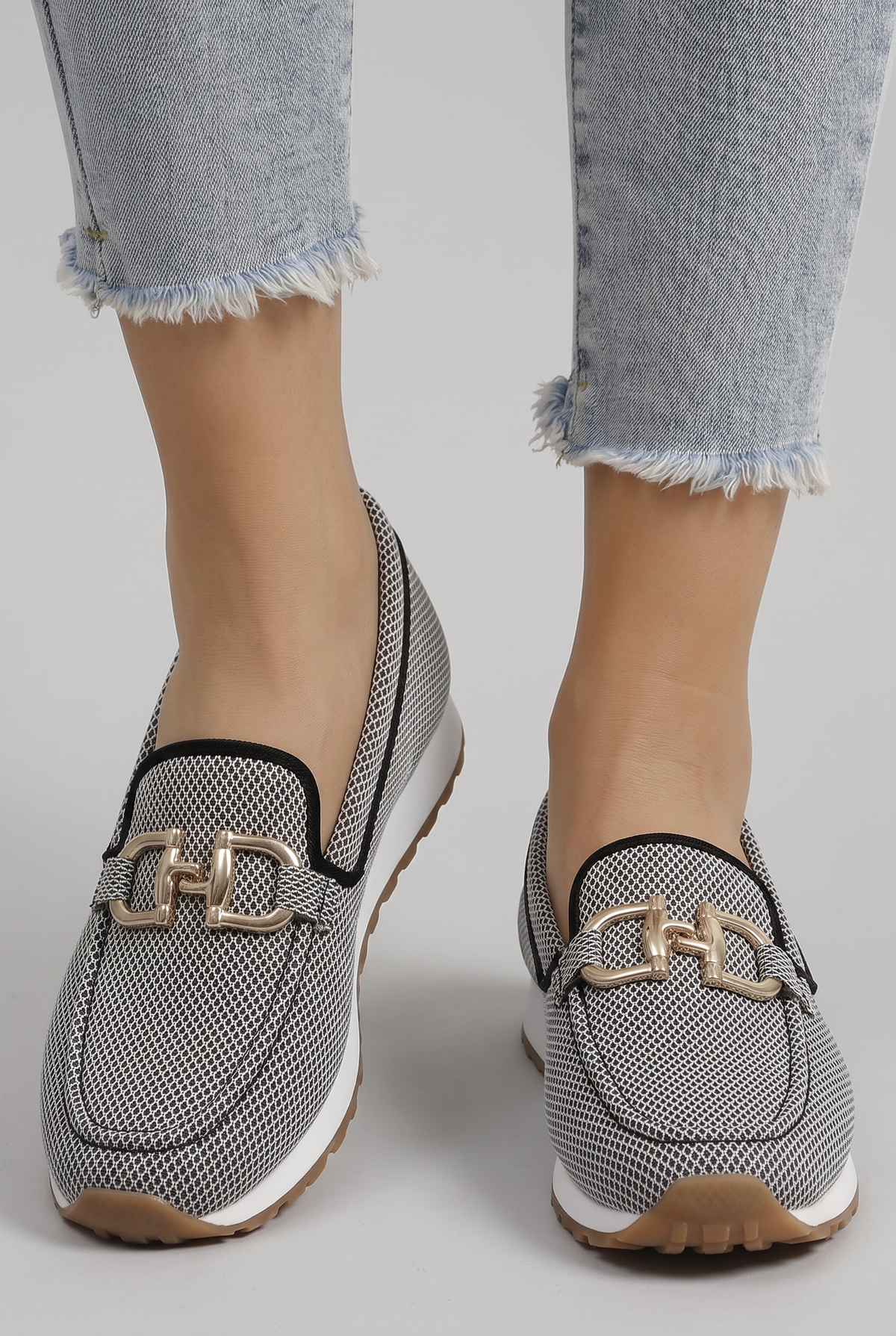 Lena | Mocassins Femininos Mesh Texturizado Slip-On