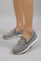 Lena | Mocassins Femininos Mesh Texturizado Slip-On