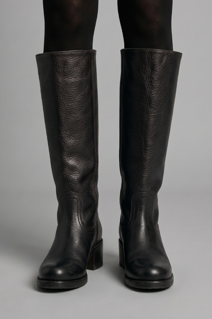 Delphine | Botas Ortopédicas Femininas Cano Médio Salto Bloco