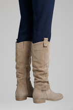 Calla | Botas Altas Ortopédicas Femininas Cano Longo Salto Bloco