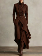 Hazel | Mulher Vestido Maxi Manga Longa