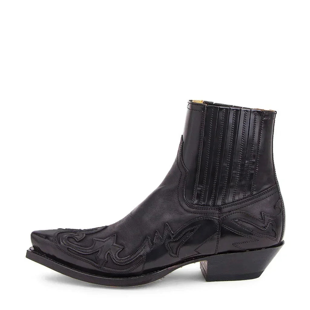 Homem Botas Cowboy Couro