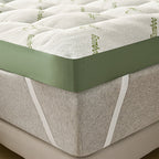 Honor | Topper de Colchão King Size | Bambu Viscose, Suporte Lombar | Frescura e Conforto