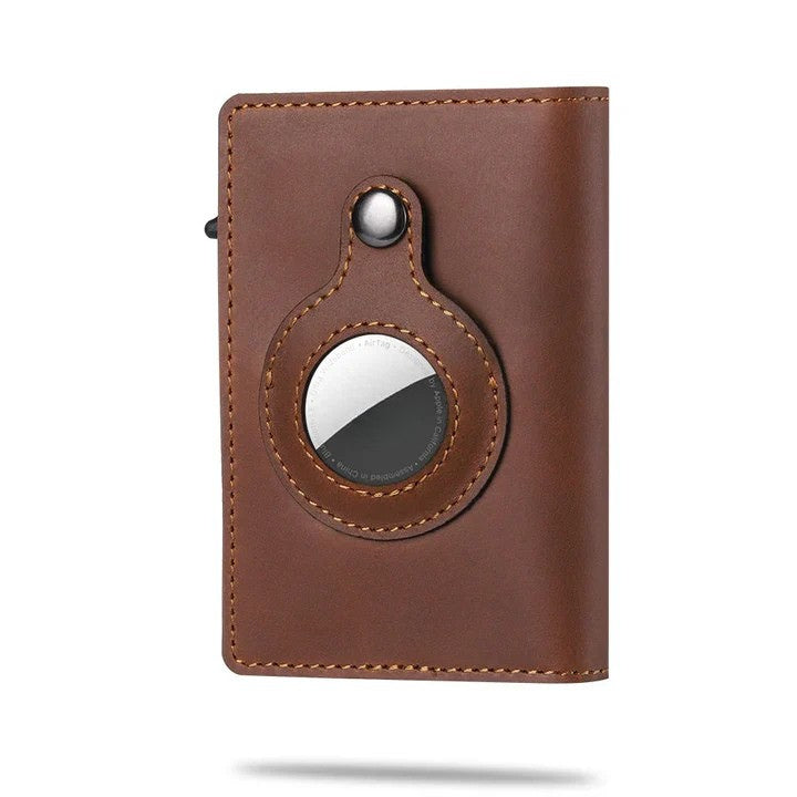 Una | Carteira com Slot para AirTag Bloqueio RFID Slim
