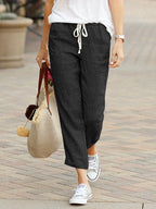 Inez | Calças Femininas Casual Perna Inteira Relaxed Fit