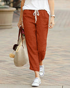 Inez | Calças Femininas Casual Perna Inteira Relaxed Fit