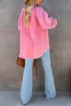 Talia | Jaqueta Jeans Oversized com Franjas