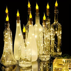 Marlow | Luzes LED para Garrafas | Decoração de Natal e Festas | 10 Peças, A Pilhas