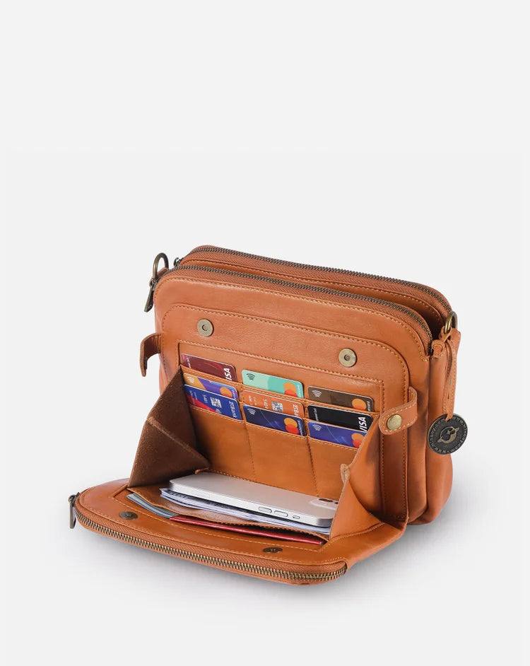 Iris | Bolsa Crossbody Couro Tiracolo