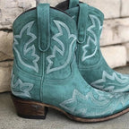 Liora | Botas Cowboy Couro Femininas Bordadas Western
