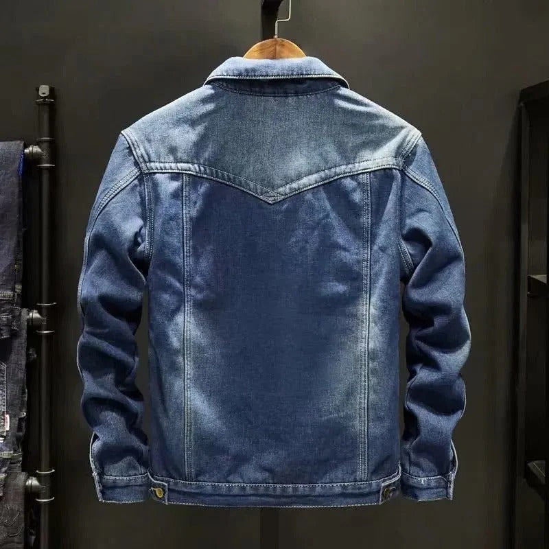Jaqueta Jeans Forro Interior Resistente ao Vento