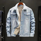 Jaqueta Jeans Forro Interior Resistente ao Vento
