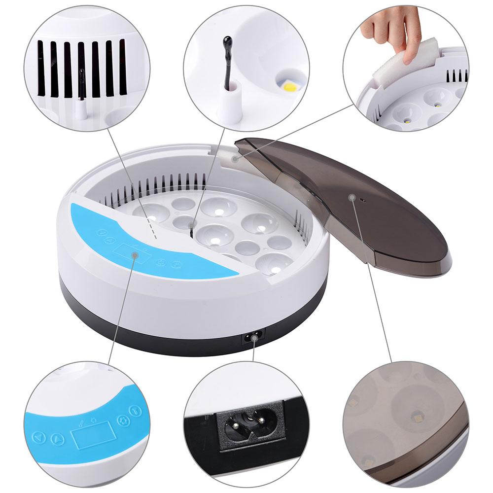 Romilly | Incubadora de Ovos Automática LED com Controlo de Temperatura