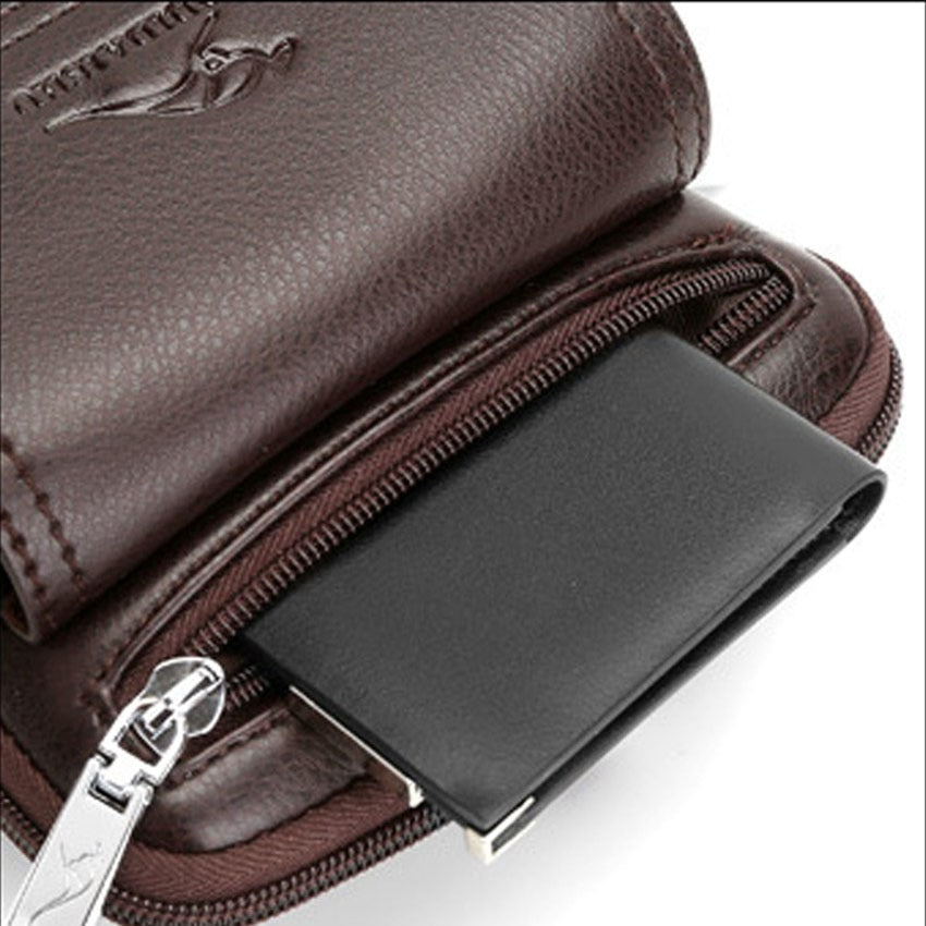 Bolsa Crossbody Masculina Couro
