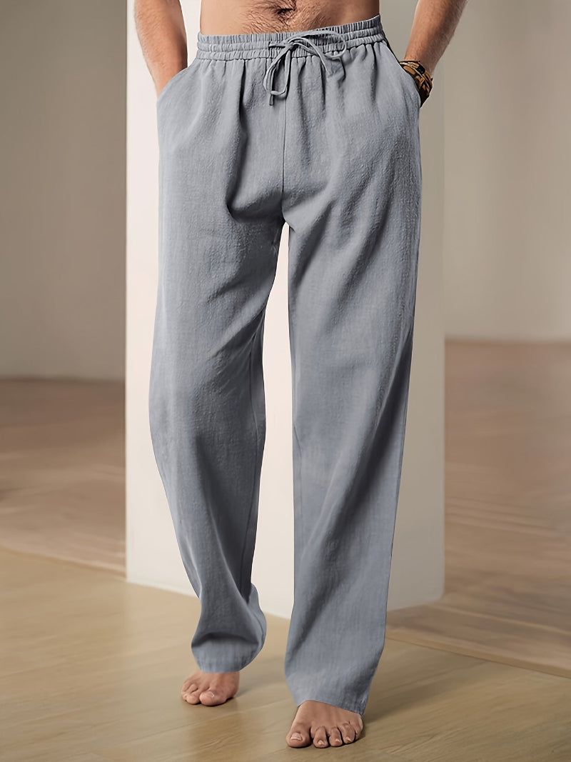 Giselle | Calças Homem Cintura Elástica Cordon Straight Fit