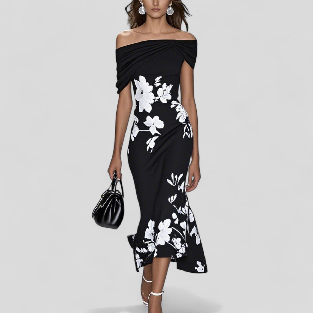 Vera | Vestido Midi Floral Evasê