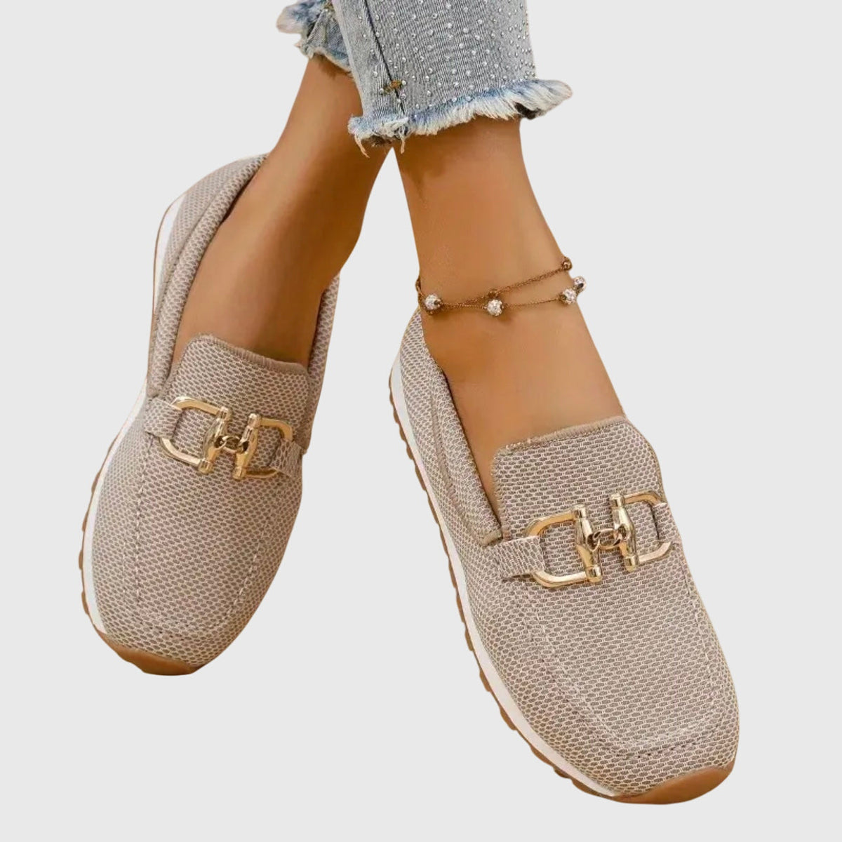 Gigi | Tênis Loafer Ortopédico Feminino Mesh Leve