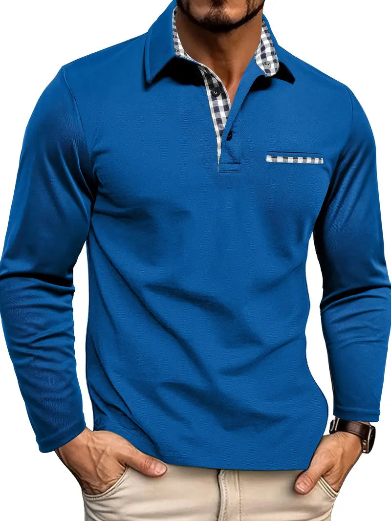 Homem Polo Manga Longa Inverno