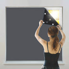 Quinn | Cortinas Blackout Portáteis | Quarto e Sala | Poliéster sem Fios