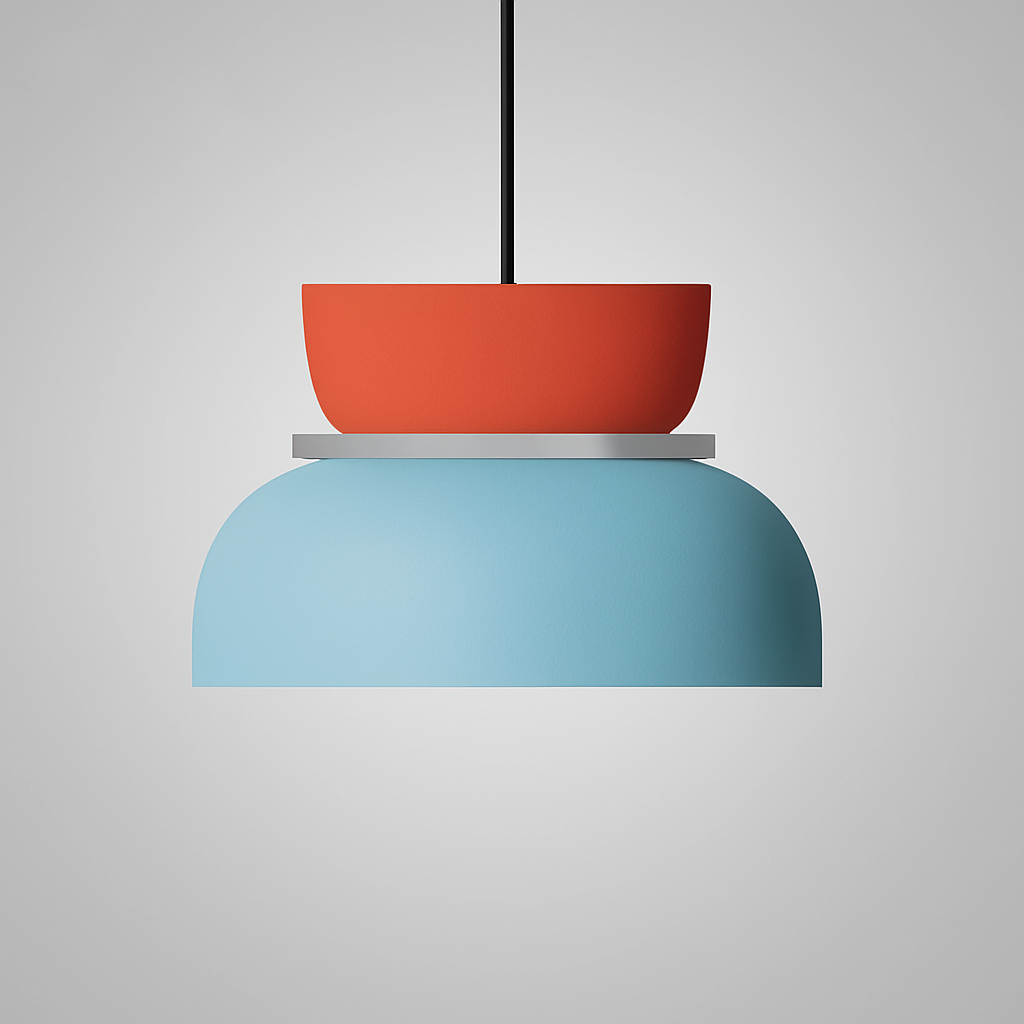 Briar | Luminária Pendente Dome | Estilo Nórdico, LED, Liga de Zinco Bicolor