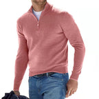 Aria | Camisola Masculina Merino Decote em V com Fecho