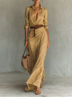 Romy | Vestido Longo Boho Feminino Estampado