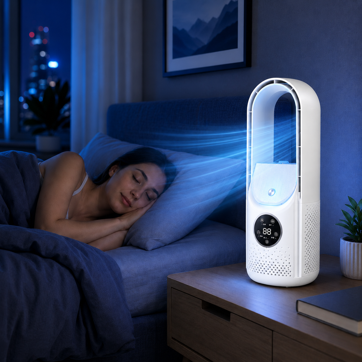Climatizador Portátil Sem Pás Silencioso Compacto