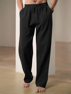 Giselle | Calças Homem Cintura Elástica Cordon Straight Fit