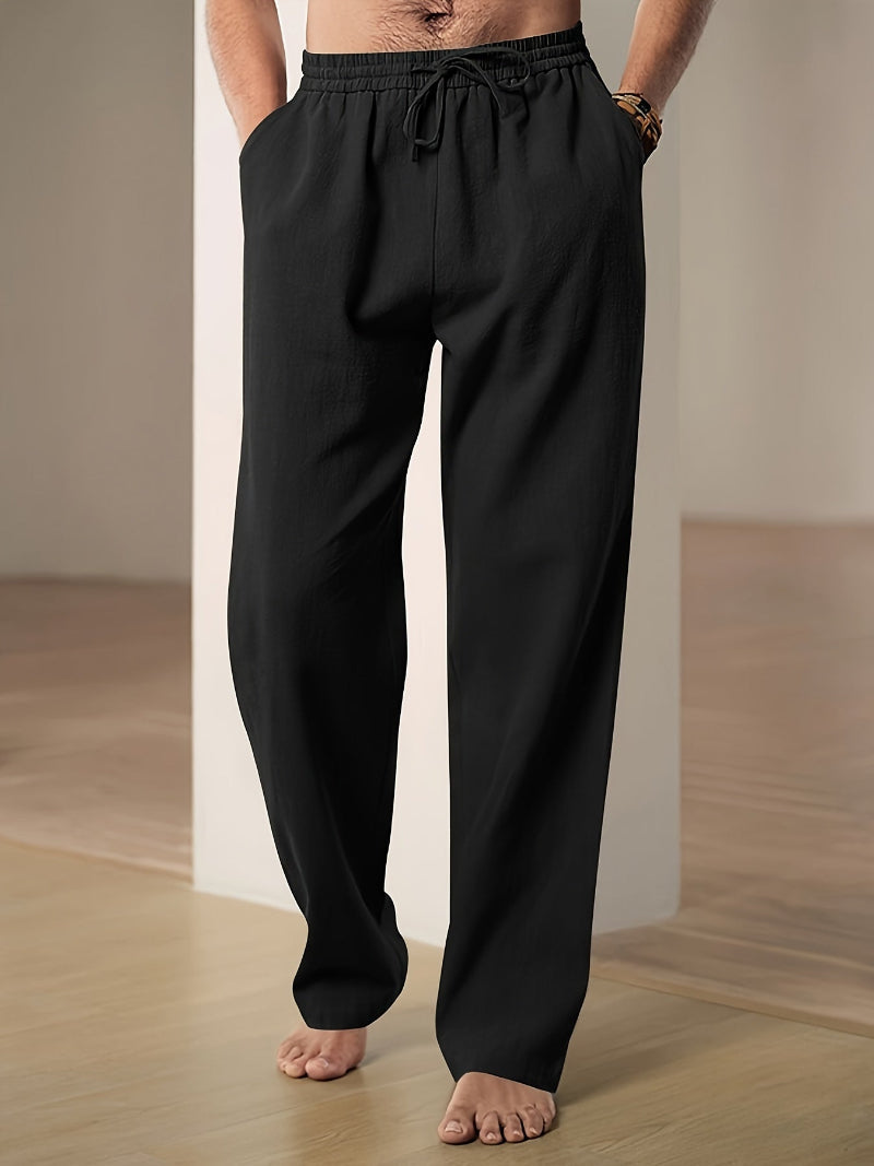 Giselle | Calças Homem Cintura Elástica Cordon Straight Fit