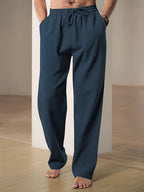 Giselle | Calças Homem Cintura Elástica Cordon Straight Fit