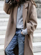 Luna | Casaco Longo Feminino Oversized Inverno
