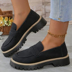 Della | Mocassins ortopédicos de plataforma femininos com suporte do arco