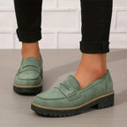 Della | Mocassins ortopédicos de plataforma femininos com suporte do arco