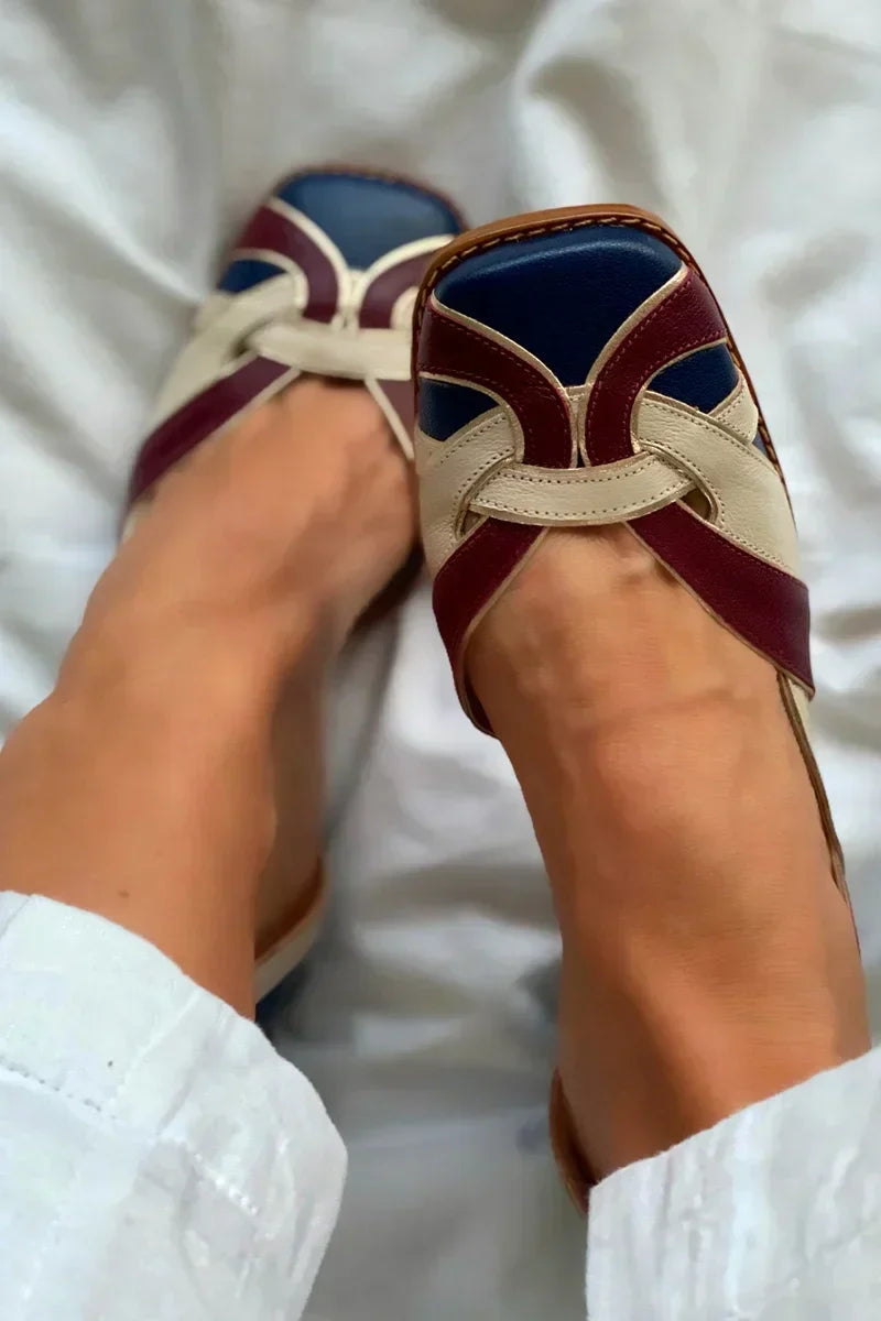 Marlowe | Sapatilhas Slip-On Tricolor Trançadas