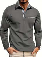 Homem Polo Manga Longa Inverno
