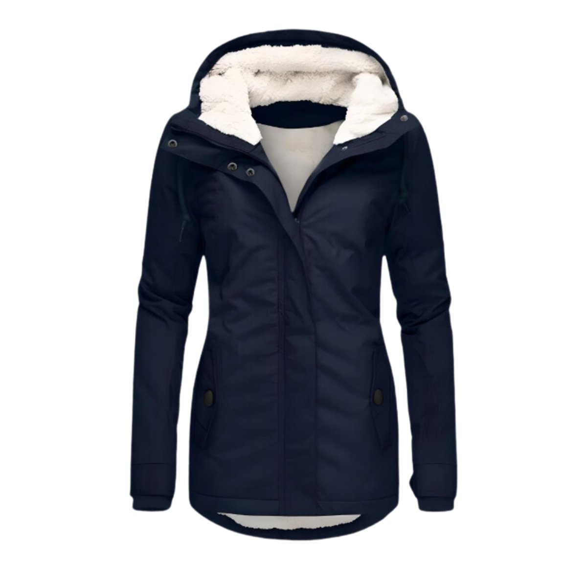 Liora | Mulher Parka com Forro Sherpa Impermeável