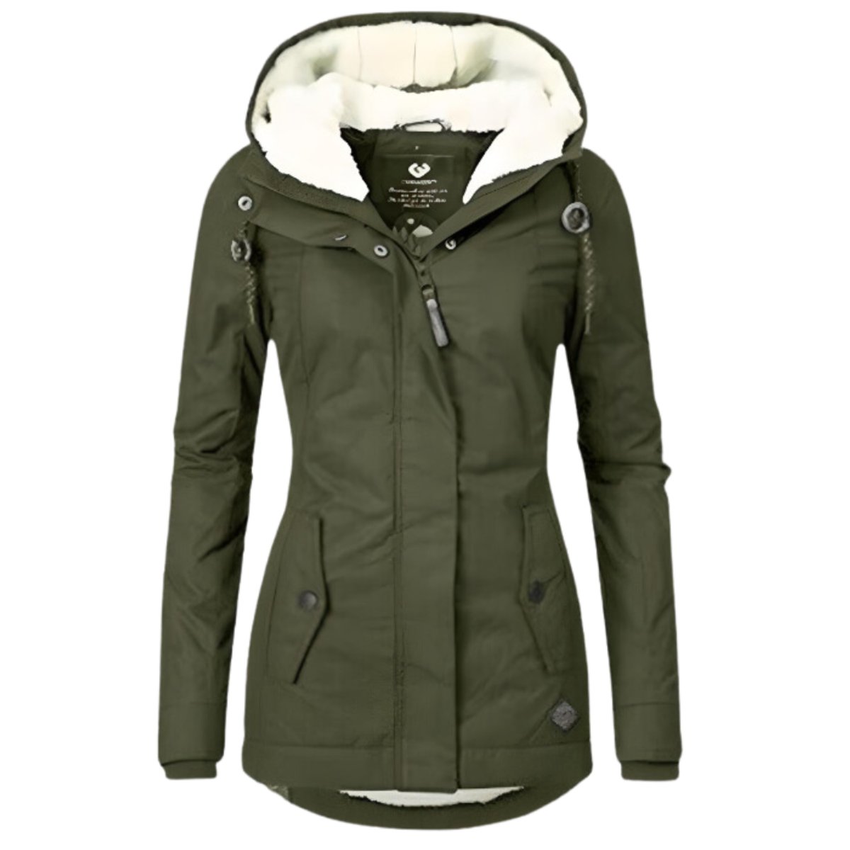 Liora | Mulher Parka com Forro Sherpa Impermeável
