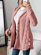 Solene | Mulher Cardigan Peluche Oversized com Capuz