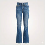 Ottoline | Mulher Jeans Flare Cintura Alta Modelador