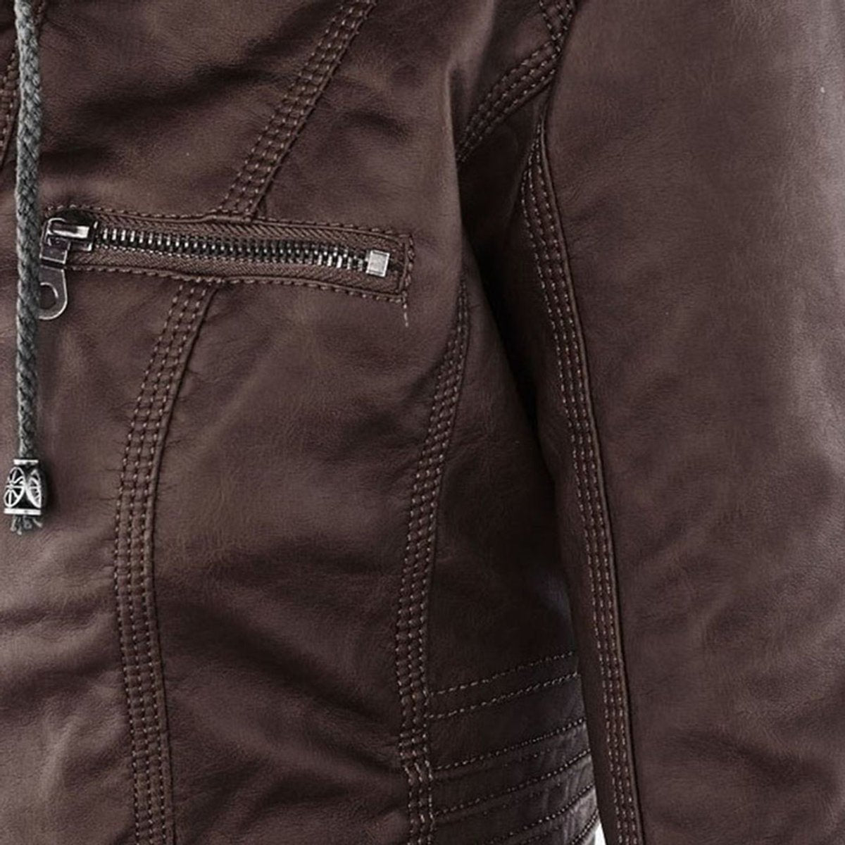 Faye | Mulher Jaqueta com Capuz e Zíper Slim Fit