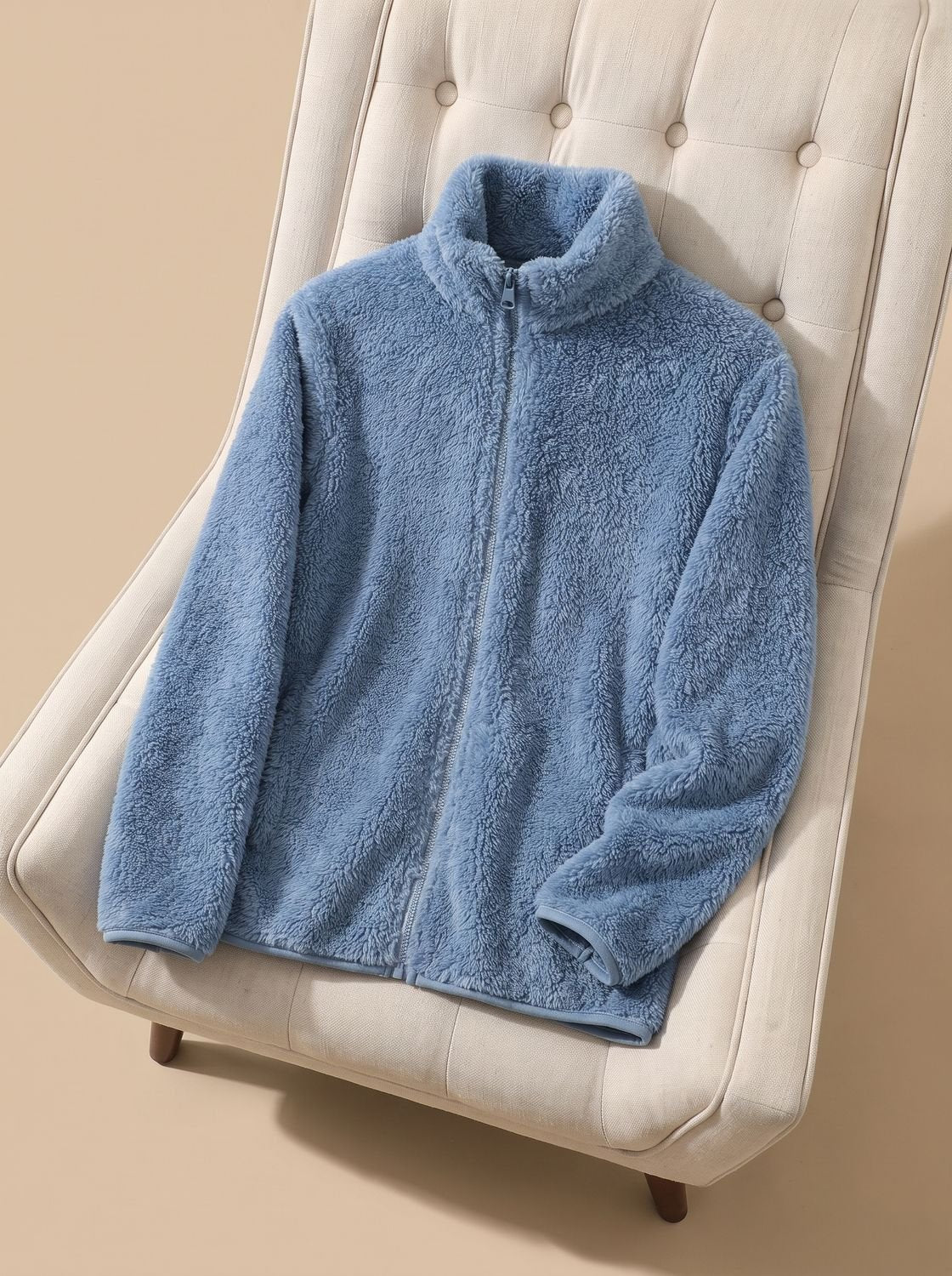 Sorrel | Mulheres Fleece Oversized Jaqueta Gola Alta com Zíper