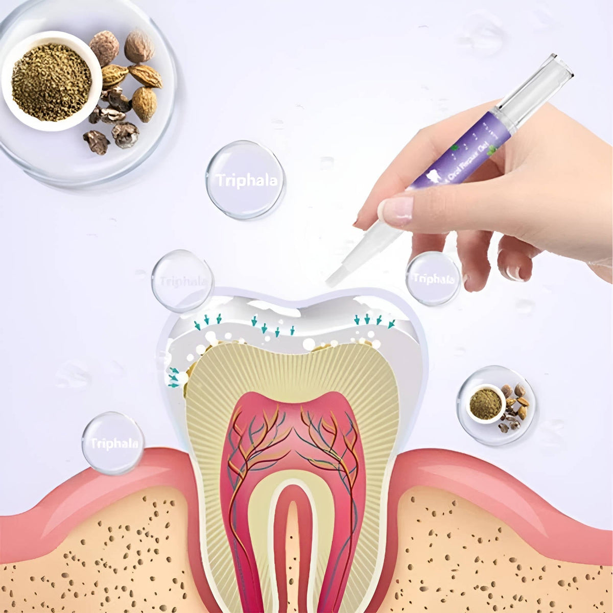 Gel Oral para Cães | Reparador, Antibacteriano | Kit com 3 Unidades