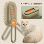 Freya | Escova a Vapor 3 em 1 para Pets | Massagem, Antipelos e Spray | Durável