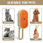Freya | Escova a Vapor 3 em 1 para Pets | Massagem, Antipelos e Spray | Durável