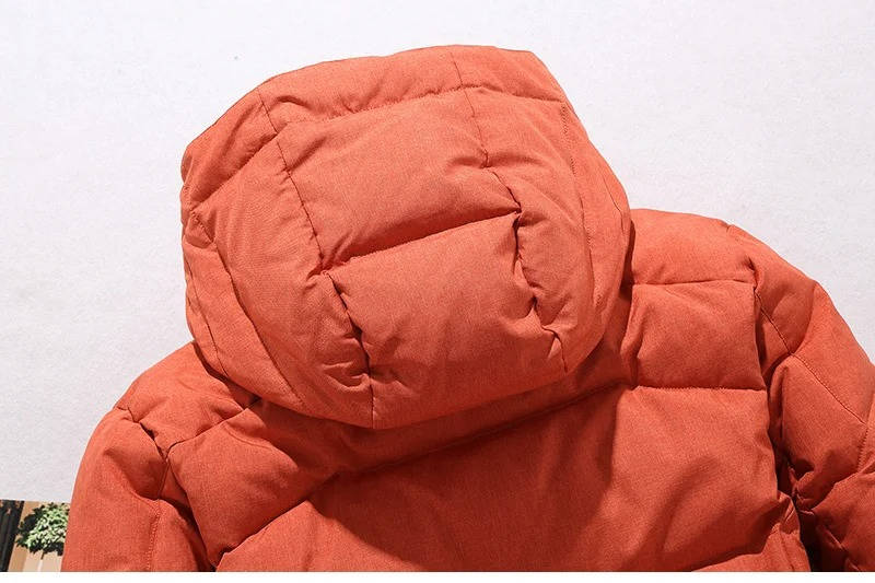 Homem Parka de Inverno Impermeável Corta-vento com Plumas