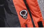 Homem Parka de Inverno Impermeável Corta-vento com Plumas