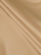 Una | Vestido Maxi Feminino Linha A Decote V Plissado Cintura Alta