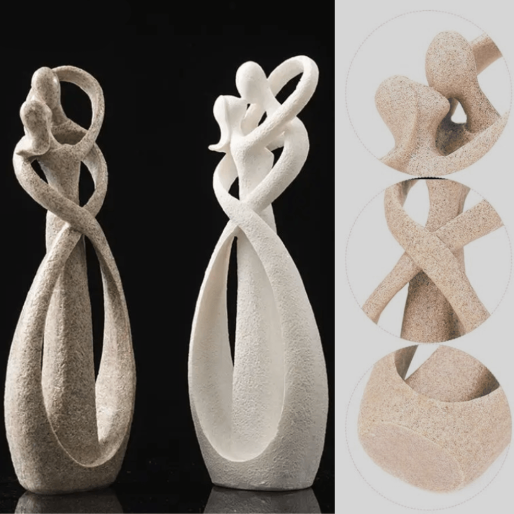 Aria | Escultura Abstrata | Amor Eterno, Decoração | Resina, Presente Especial