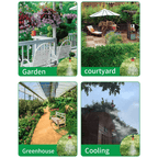 Sistema de irrigação automático para jardim com mangueira e sprinklers ajustáveis